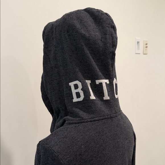 WILDFOX charcoal grey zip hoodie - Picture 9 of 16